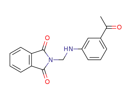 Molecular Structure of 116595-34-7 (<i>N</i>-(3-acetyl-anilinomethyl)-phthalimide)