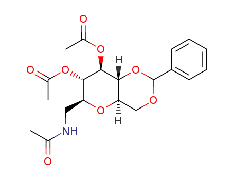 1-acetamido-2,6-anhydro-3,4-di-O-acetyl-5,7-O-benzylidene-1-deoxy-D-glycero-D-guloheptitol