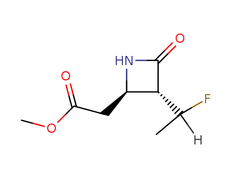 [(2R,3R)-3-(1-Fluoro-ethyl)-4-oxo-azetidin-2-yl]-acetic acid methyl ester