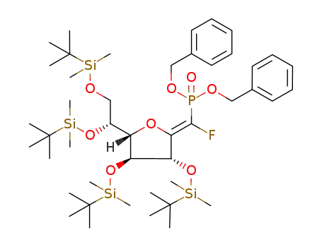 (1(1')Z)-1-deoxy-1-(dibenzyloxyphosphoryl)fluoromethylidene-2,3,5,6-tetra-O-tert-butyldimethylsilyl-D-galactofuranose