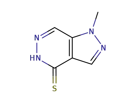 4H-Pyrazolo[3,4-d]pyridazine-4-thione, 1,5-dihydro-1-methyl-
