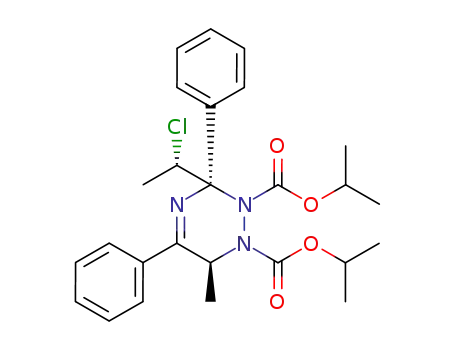 3-(1-Chloroethyl)-3,5-diphenyl-1,2-bis(isopropoxycarbonyl)-1,2,3,6-tetrahydro-6-methyl-1,2,4-triazine
