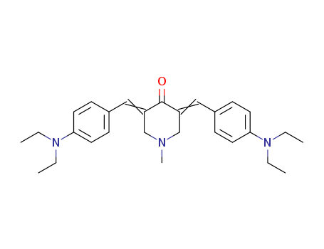 4-Piperidinone, 3,5-bis[[4-(diethylamino)phenyl]methylene]-1-methyl-