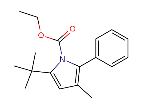 5-tert-Butyl-3-methyl-2-phenyl-pyrrole-1-carboxylic acid ethyl ester