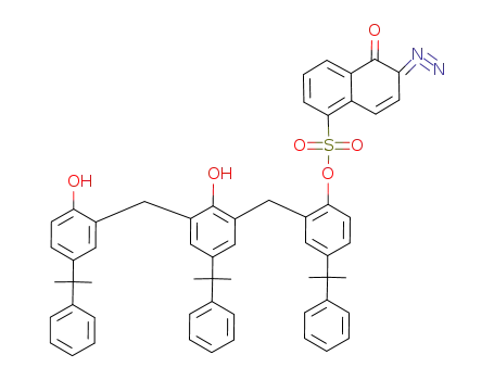 6-Diazo-5-oxo-5,6-dihydro-naphthalene-1-sulfonic acid 2-[2-hydroxy-3-[2-hydroxy-5-(1-methyl-1-phenyl-ethyl)-benzyl]-5-(1-methyl-1-phenyl-ethyl)-benzyl]-4-(1-methyl-1-phenyl-ethyl)-phenyl ester