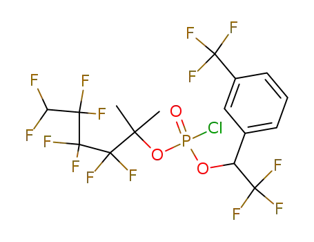 Phosphorochloridic acid 2,2,3,3,4,4,5,5-octafluoro-1,1-dimethyl-pentyl ester 2,2,2-trifluoro-1-(3-trifluoromethyl-phenyl)-ethyl ester