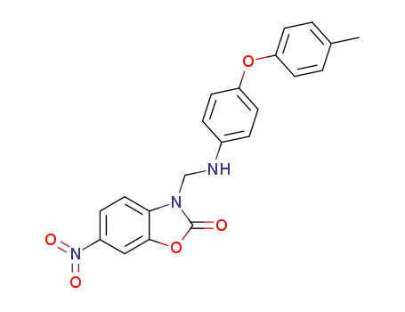 6-Nitro-3-[(4-p-tolyloxy-phenylamino)-methyl]-3H-benzooxazol-2-one