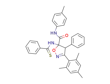 4,5-Dihydro-3-mesityl-N-(4-methylphenyl)-4-phenyl-5-(thiobenzoylamino)-5-isooxazolecarboxamide