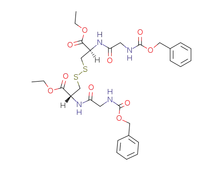 N,N'-Bis-(N-benzyloxycarbonyl-glycyl)-L-cystin-diethylester