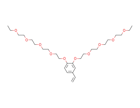 1,2-Bis-(2-{2-[2-(2-ethoxy-ethoxy)-ethoxy]-ethoxy}-ethoxy)-4-vinyl-benzene