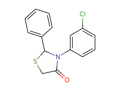 4-Thiazolidinone, 3-(3-chlorophenyl)-2-phenyl-