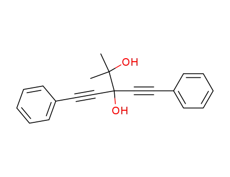 Molecular Structure of 63838-70-0 (4-Pentyne-2,3-diol, 2-methyl-5-phenyl-3-(phenylethynyl)-)