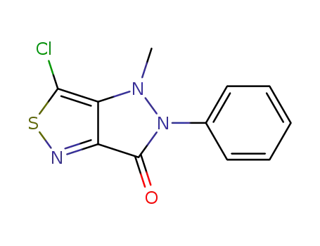 4,5-dihydro-3-chloro-4-methyl-6-oxo-5-phenyl-6H-pyrazolo<4,3-c>isothiazole