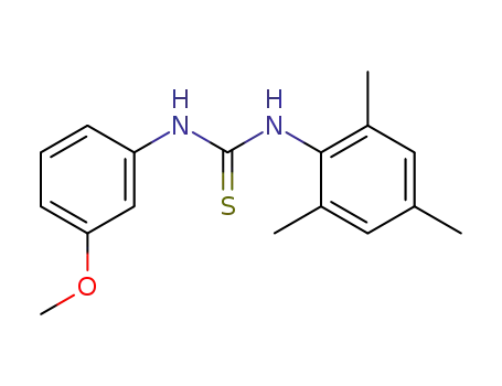 Molecular Structure of 79838-78-1 (1-(m-Anisyl)-3-(2',4',6'-trimethylphenyl)thiourea)