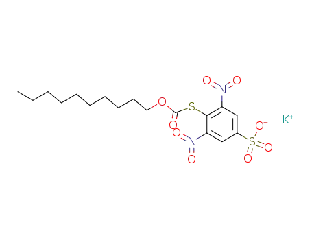 Potassium; 4-decyloxycarbonylsulfanyl-3,5-dinitro-benzenesulfonate