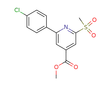 4-carbomethoxy-6-(4-chlorophenyl)-2-(methylsulfonyl)pyridine