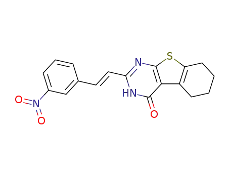 2-[(E)-2-(3-Nitro-phenyl)-vinyl]-5,6,7,8-tetrahydro-3H-benzo[4,5]thieno[2,3-d]pyrimidin-4-one