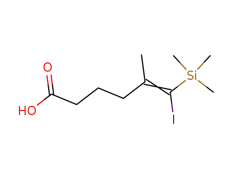 5-Hexenoic acid, 6-iodo-5-methyl-6-(trimethylsilyl)-