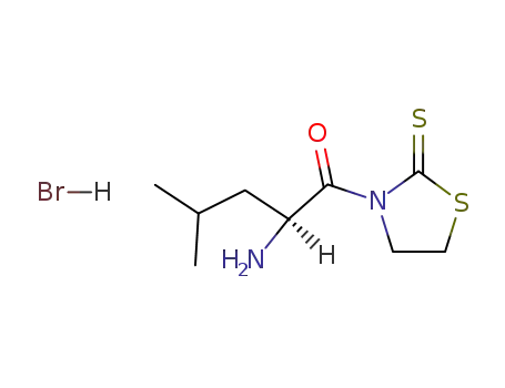 Molecular Structure of 95930-21-5 (3-L-leucyl-1,3-thiazolidine-2-thione hydrobromide)
