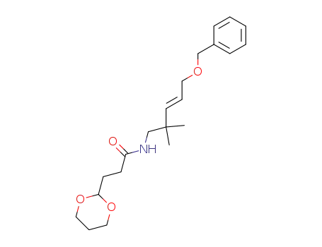 N-((E)-5-Benzyloxy-2,2-dimethyl-pent-3-enyl)-3-[1,3]dioxan-2-yl-propionamide