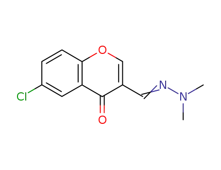 4H-1-Benzopyran-3-carboxaldehyde, 6-chloro-4-oxo-,
3-(dimethylhydrazone)
