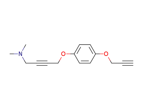 Molecular Structure of 63153-66-2 (2-Butyn-1-amine, N,N-dimethyl-4-[4-(2-propynyloxy)phenoxy]-)