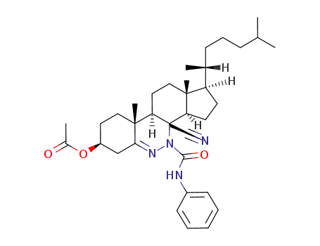 Acetic acid (1R,3aR,3bS,7S,9aR,9bR,11aR)-3b-cyano-1-((R)-1,5-dimethyl-hexyl)-9a,11a-dimethyl-4-phenylcarbamoyl-2,3,3a,3b,4,6,7,8,9,9a,9b,10,11,11a-tetradecahydro-1H-indeno[4,5-c]cinnolin-7-yl ester