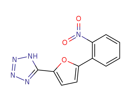 Molecular Structure of 60838-05-3 (1H-Tetrazole, 5-[5-(2-nitrophenyl)-2-furanyl]-)