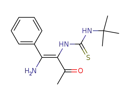 N-(1-acetyl-2-amino-2-phenylethenyl)-N'-(tert-butyl)thiourea