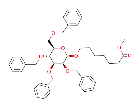 6-(Methoxycarbonyl)hexyl 2,3,4,6-tetra-O-benzyl-β-D-mannopyranoside