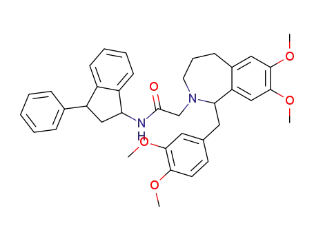 2-[1-(3,4-Dimethoxy-benzyl)-7,8-dimethoxy-1,3,4,5-tetrahydro-benzo[c]azepin-2-yl]-N-(3-phenyl-indan-1-yl)-acetamide