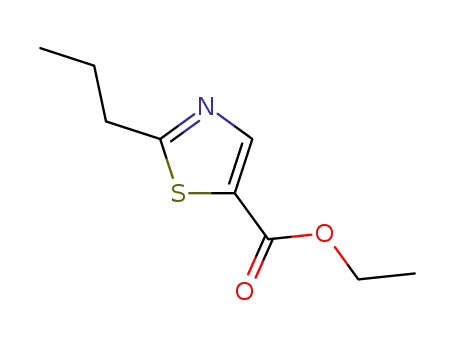 Molecular Structure of 50680-74-5 (5-Thiazolecarboxylicacid, 2-propyl-, ethyl ester)
