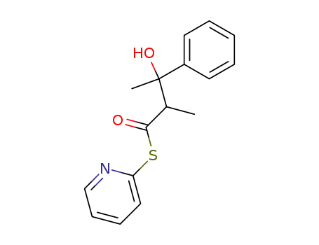3-Hydroxy-2-methyl-3-phenyl-thiobutyric acid S-pyridin-2-yl ester