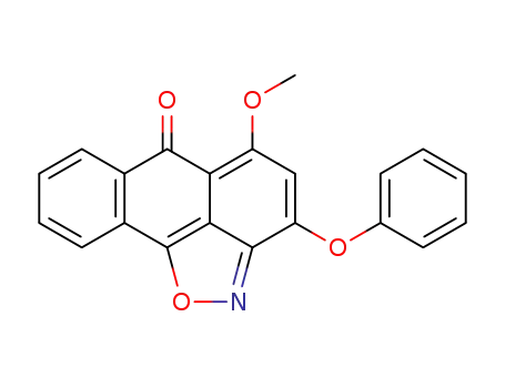 3-phenoxy-5-methoxy-6-oxo-6H-anthra<1,9-cd>isoxazole