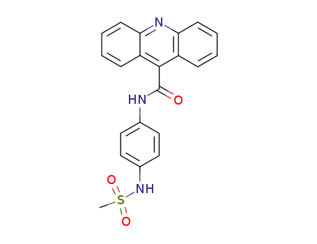 Molecular Structure of 137265-19-1 (9-(p-methanesulfonamidoanilinocarbonyl)acridine)