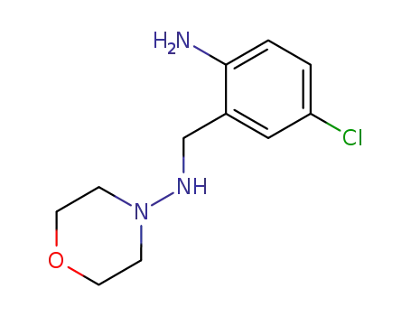 Molecular Structure of 95080-98-1 (4-Morpholinamine, N-[(2-amino-5-chlorophenyl)methyl]-)
