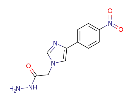 Molecular Structure of 66222-79-5 ([4-(4-Nitro-phenyl)-imidazol-1-yl]-acetic acid hydrazide)