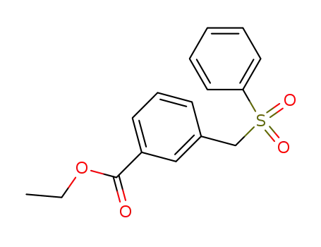Benzoic acid, 3-[(phenylsulfonyl)methyl]-, ethyl ester