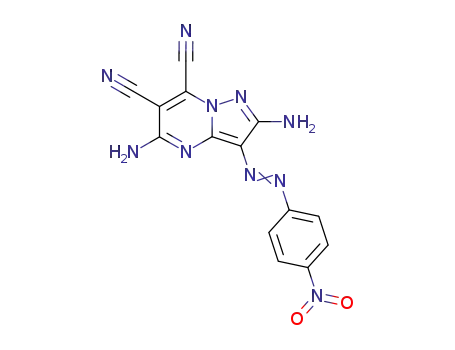 2,5-diamino-6,7-dicyano-3-(p-nitrophenylazo)pyrazolo<1,5-a>pyrimidine