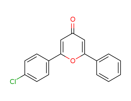 4H-Pyran-4-one,2-(4-chlorophenyl)-6-phenyl-
