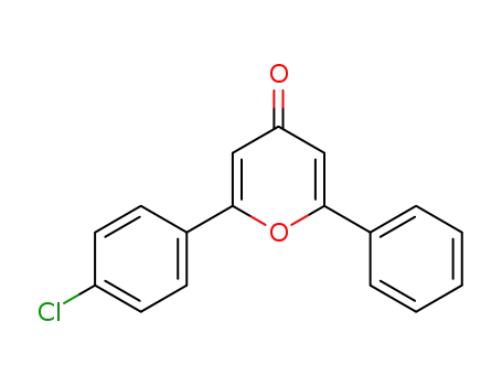 Molecular Structure of 6338-89-2 (2-(4-chlorophenyl)-6-phenyl-4H-pyran-4-one)