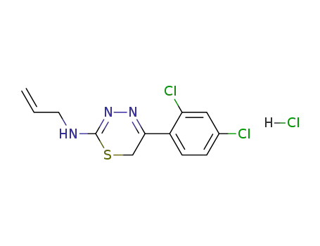 5-(2,4-Dichlorophenyl)-N-2-propenyl-6H-1,3,4-thiadiazin-2-amine monohydrochloride