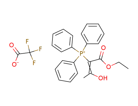Trifluoro-acetate((Z)-1-ethoxycarbonyl-2-hydroxy-propenyl)-triphenyl-phosphonium;