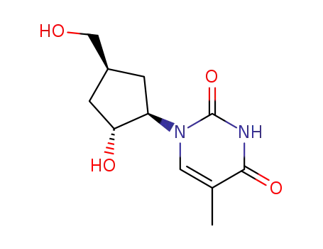 1-[2-hydroxy-4-(hydroxymethyl)cyclopentyl]-5-methylpyrimidine-2,4(1H,3H)-dione