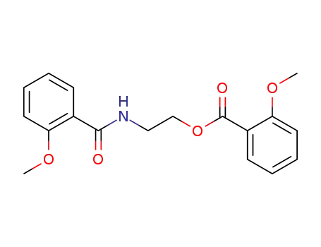 Molecular Structure of 88105-16-2 (Benzoic acid, 2-methoxy-, 2-[(2-methoxybenzoyl)amino]ethyl ester)