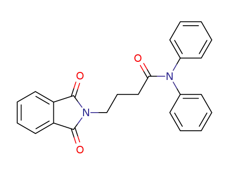 Molecular Structure of 31122-55-1 (4-(1,3-Dioxo-1,3-dihydro-isoindol-2-yl)-N,N-diphenyl-butyramide)