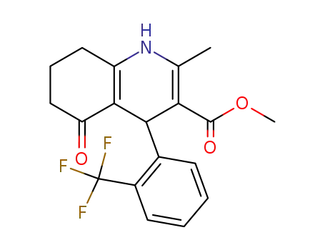 1,4,5,6,7,8-Hexahydro-2-methyl-5-oxo-4-<2-(trifluormethyl)-phenyl>-chinolin-3-carbonsaeure-Methylester