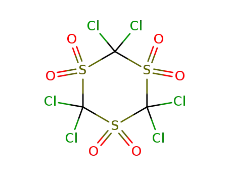 Molecular Structure of 726-62-5 (2,2,4,4,6,6-hexachloro-1,3,5-trithiane 1,1,3,3,5,5-hexaoxide)