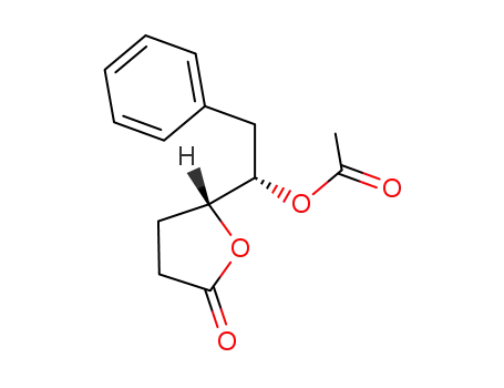 Acetic acid (S)-1-((R)-5-oxo-tetrahydro-furan-2-yl)-2-phenyl-ethyl ester