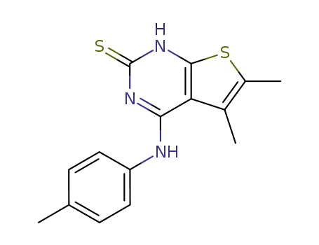 5,6-Dimethyl-4-p-tolylamino-1H-thieno[2,3-d]pyrimidine-2-thione